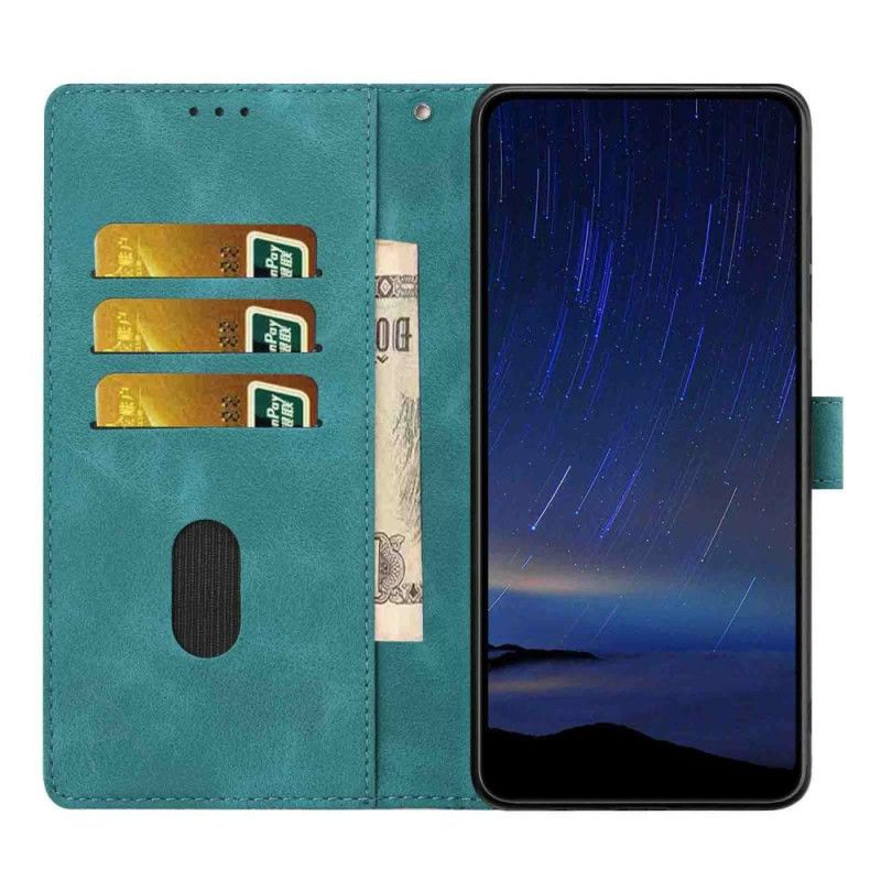 Læder Cover Xiaomi 17 Telefon Etui Blomstermønster