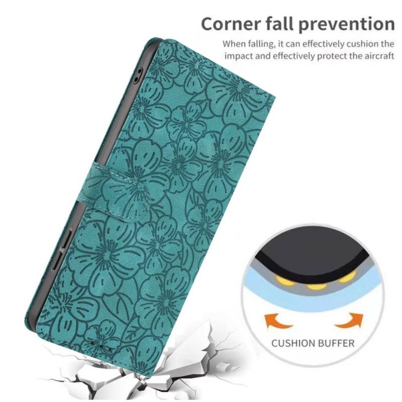 Læder Cover Xiaomi 17 Telefon Etui Blomstermønster
