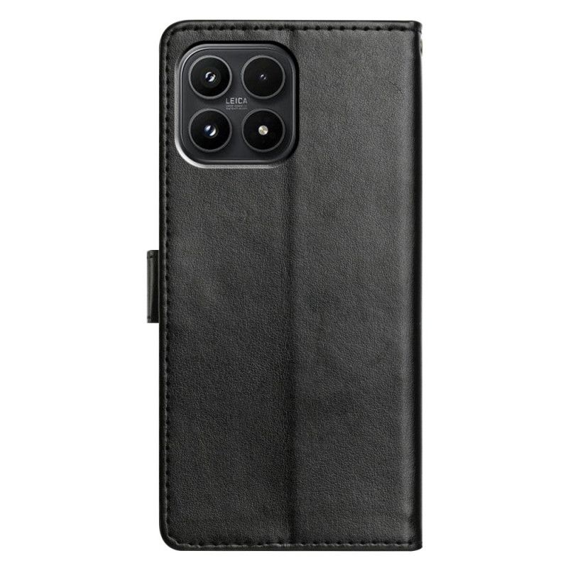 Læder Cover Xiaomi 17 Telefon Etui Ensfarvet Kunstlæder