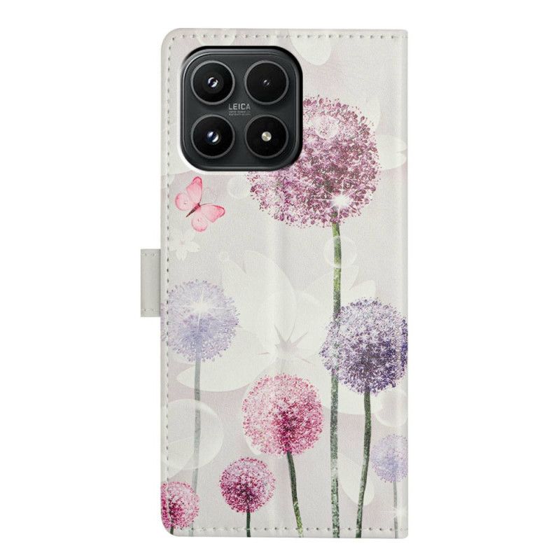 Læder Cover Xiaomi 17 Telefon Etui Mælkebøtter