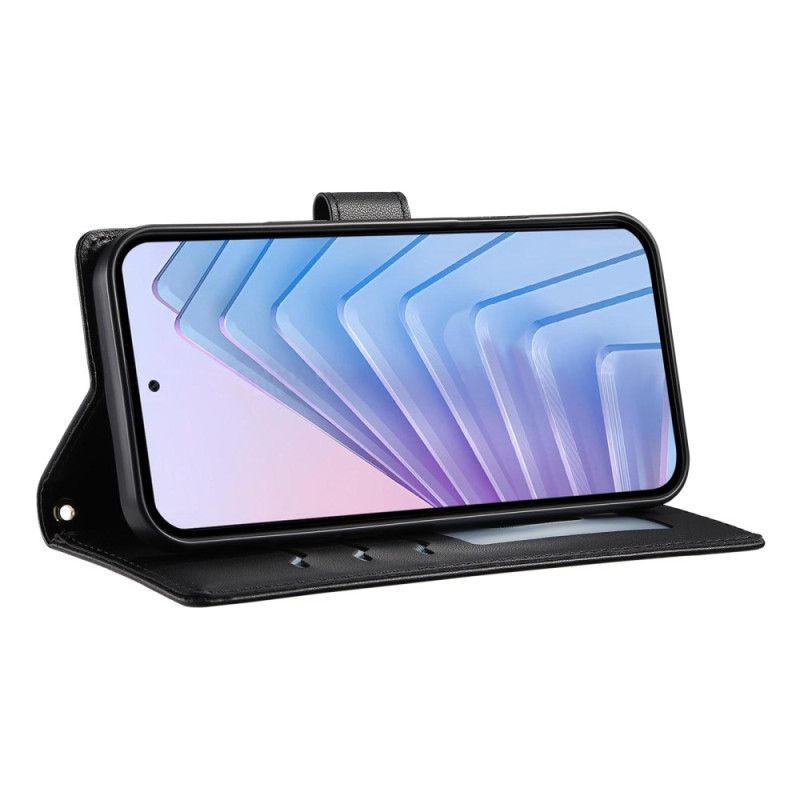 Læder Cover Xiaomi 17 Telefon Etui Quiltet Med Stropper