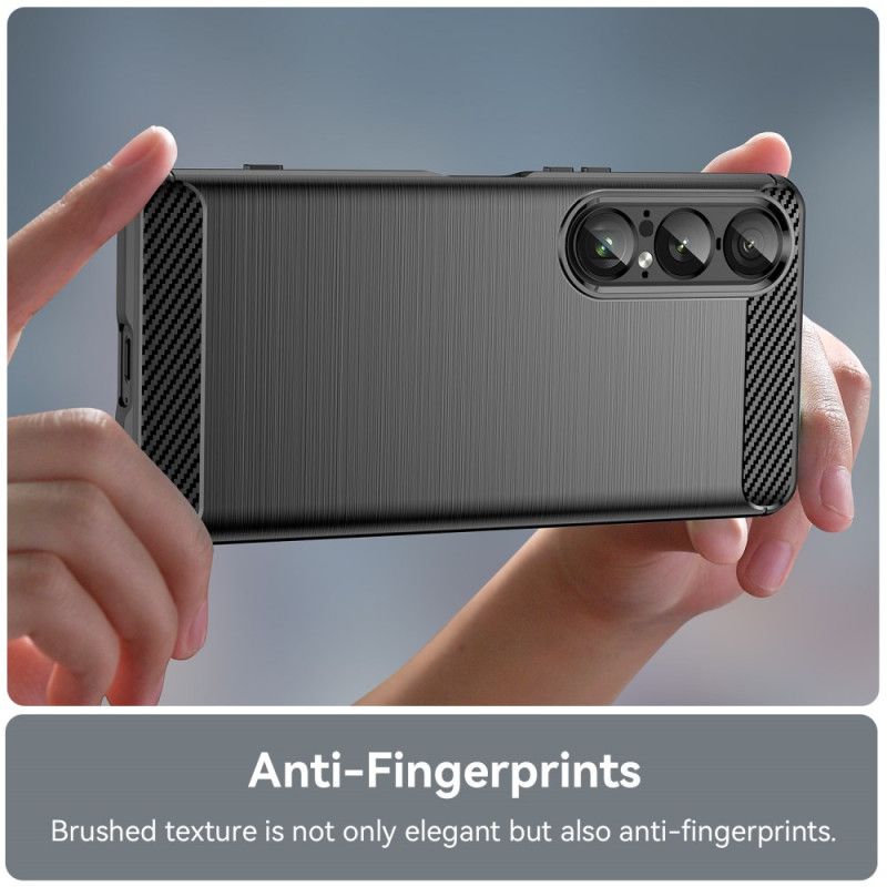 Cover Sony Xperia 1 Vii Børstet Kulfiber