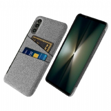 Cover Sony Xperia 1 Vii Kortholder I Stof