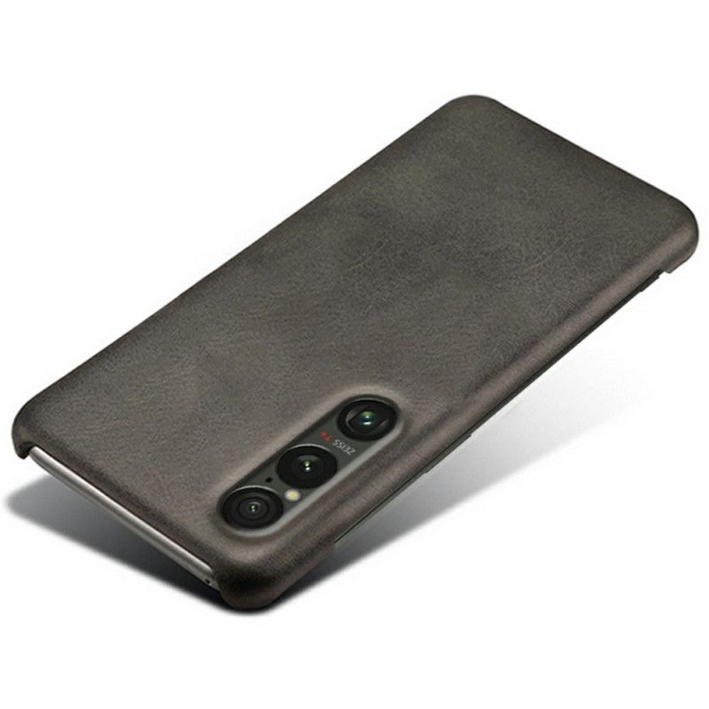 Cover Sony Xperia 1 Vii Telefon Etui Lædereffekt