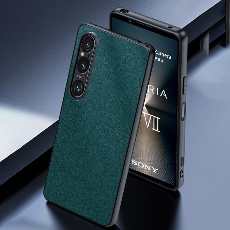 Cover Sony Xperia 1 Vii Telefon Etui Lædereffekt