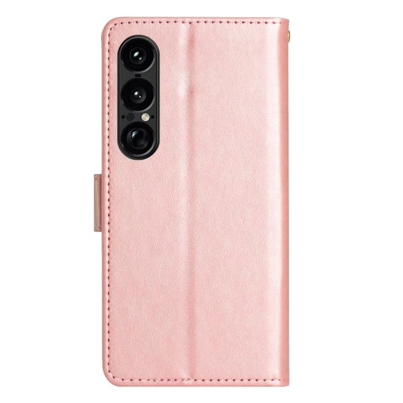 Flip Cover Sony Xperia 1 Vii Blomsterprint