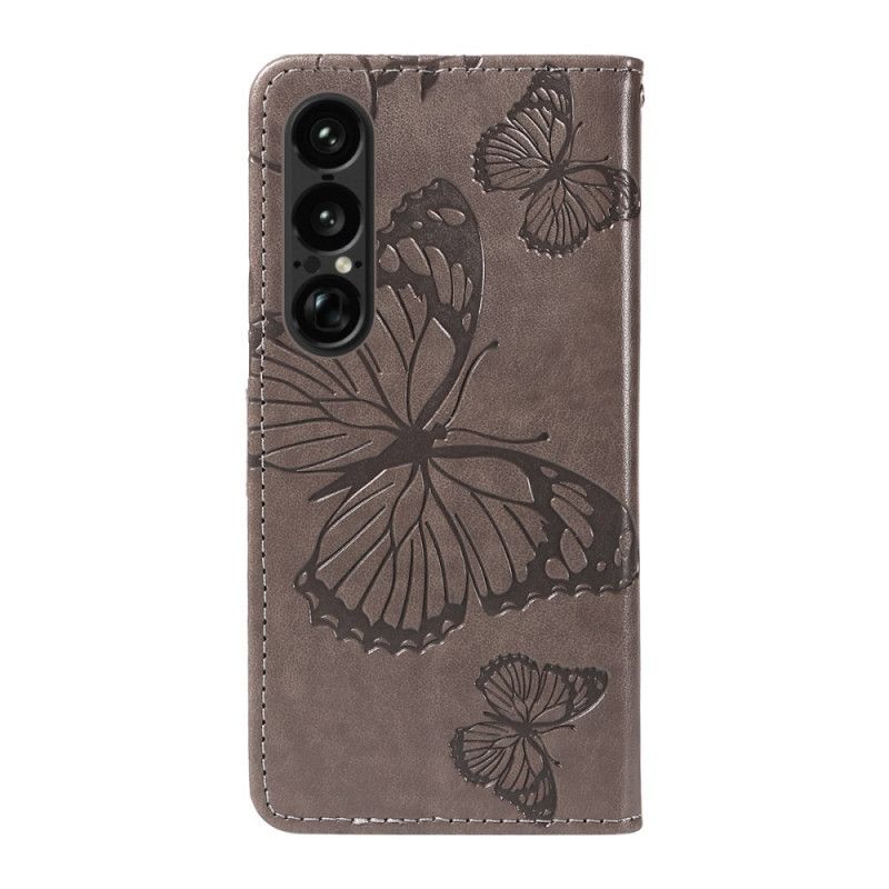 Flip Cover Sony Xperia 1 Vii Kæmpesommerfugle