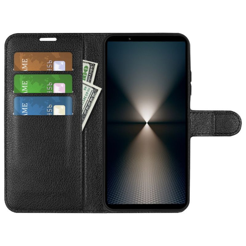 Flip Cover Sony Xperia 1 Vii Klassisk Kunstlæder