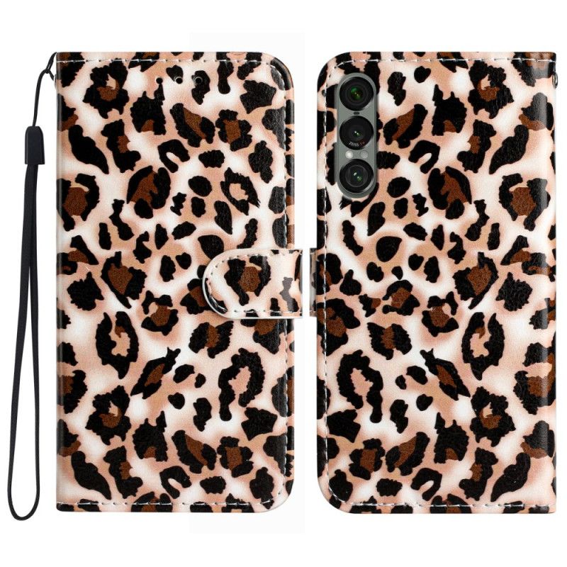 Flip Cover Sony Xperia 1 Vii Leopardprint