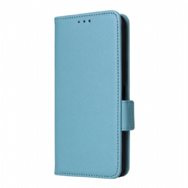Flip Cover Sony Xperia 1 Vii Lychee-tekstur Med Rem