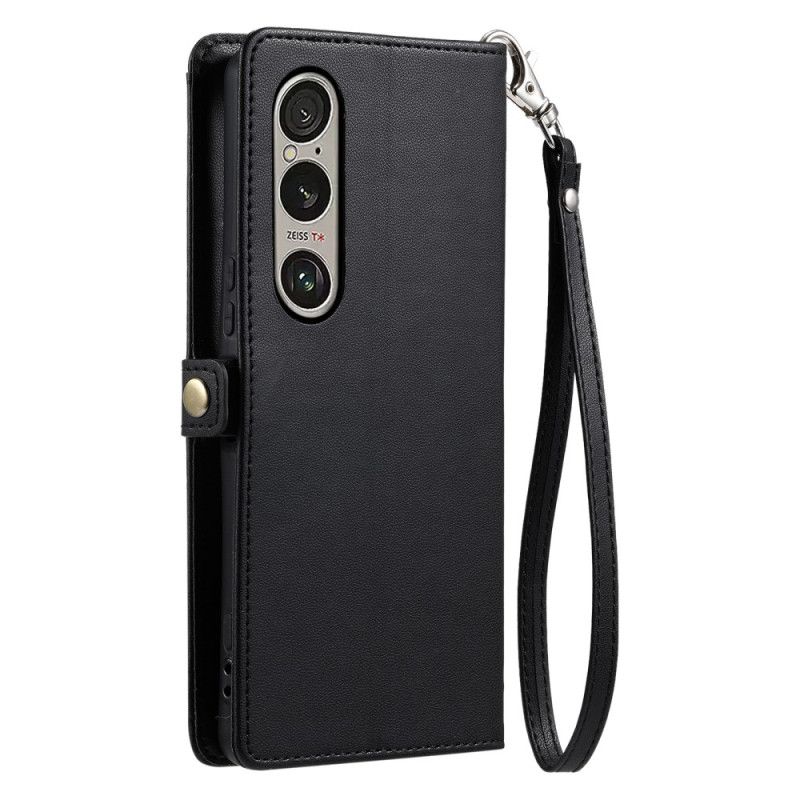 Flip Cover Sony Xperia 1 Vii Pung Og Rem