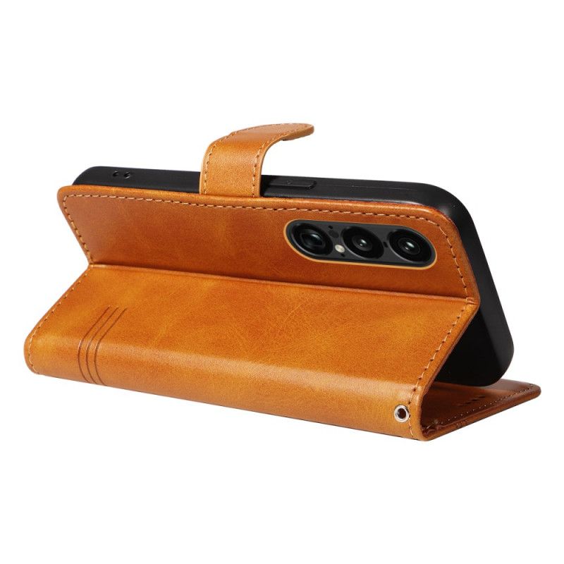 Flip Cover Sony Xperia 1 Vii T-linjer