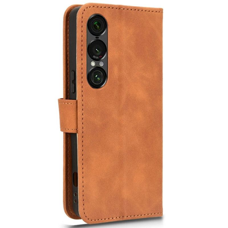 Flip Cover Til Sony Xperia 1 Vii Ruskindseffekt