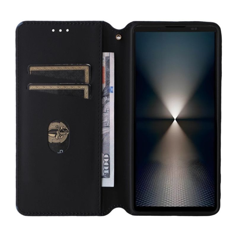 Læder Cover Sony Xperia 1 Vii 3d-diamanter
