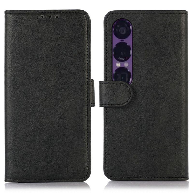 Læder Cover Sony Xperia 1 Vii Lædertekstur
