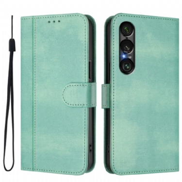 Læder Cover Sony Xperia 1 Vii Retrodesign