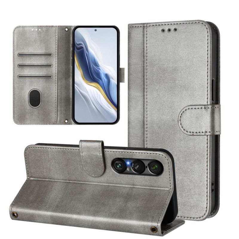 Læder Cover Sony Xperia 1 Vii Retrodesign