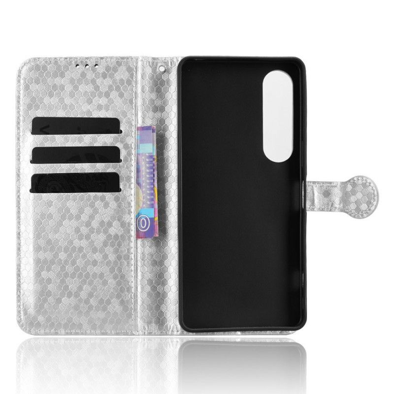 Læder Cover Sony Xperia 1 Vii Skinnende Prikker