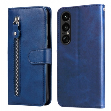 Læder Cover Sony Xperia 1 Vii Telefon Etui Møntpung
