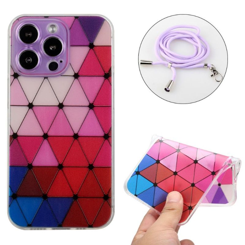 Cover iPhone 13 Pro Med Snor Mona Rhombus