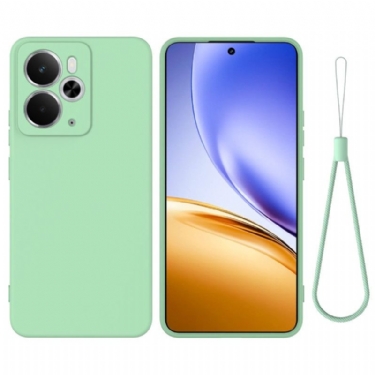 Cover Til Realme 14 5g Flydende Silikone Med Rem