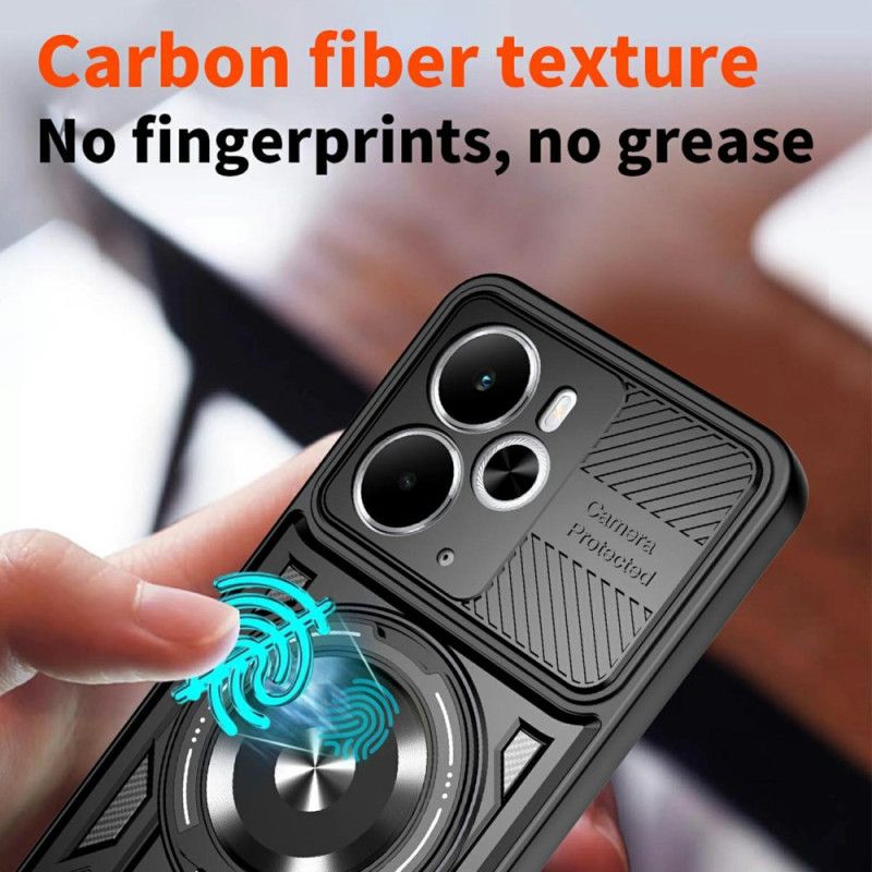 Cover Til Realme 14 5g Magnetisk Med Roterende Stativ