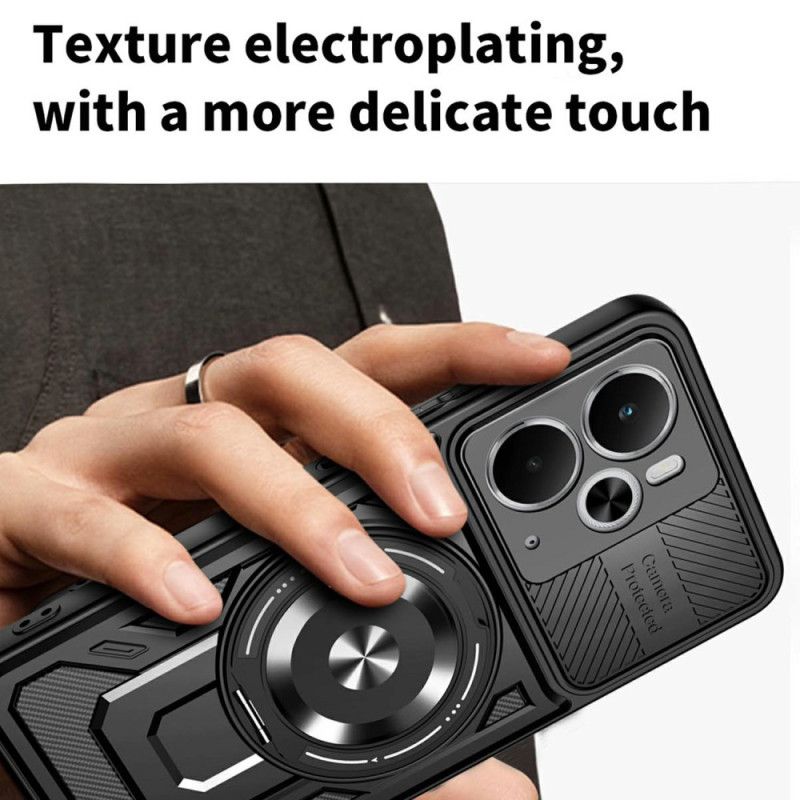 Cover Til Realme 14 5g Magnetisk Med Roterende Stativ