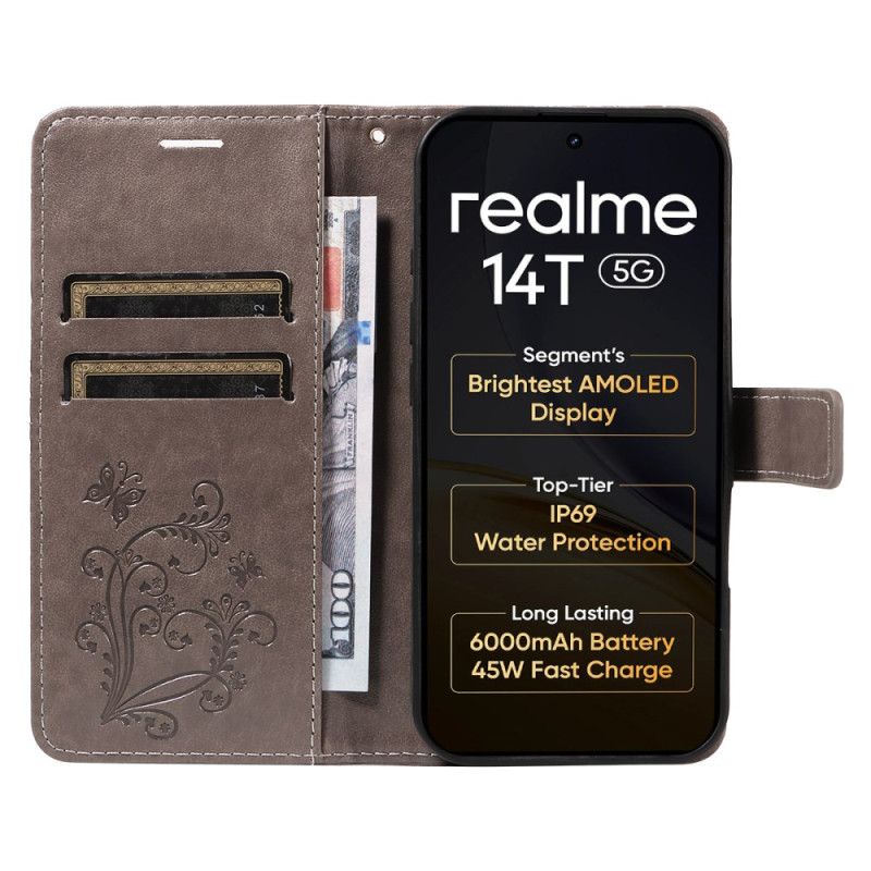 Flip Cover Realme 14 5g Kæmpe Sommerfugle