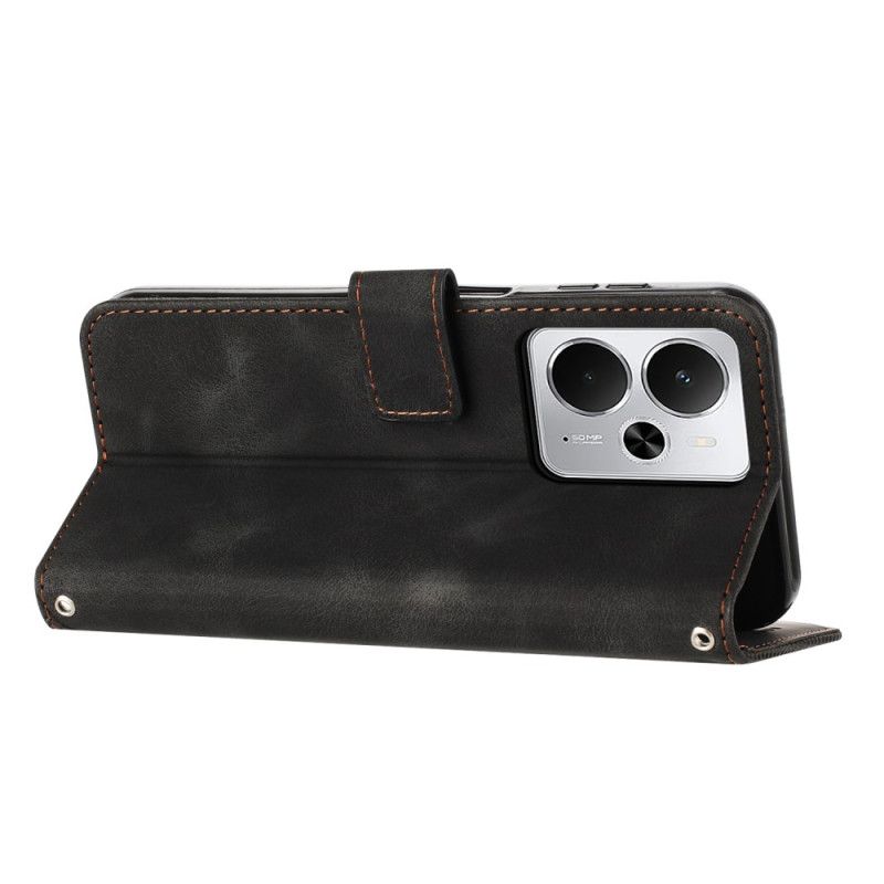 Flip Cover Realme 14 5g Linjer Og Rem