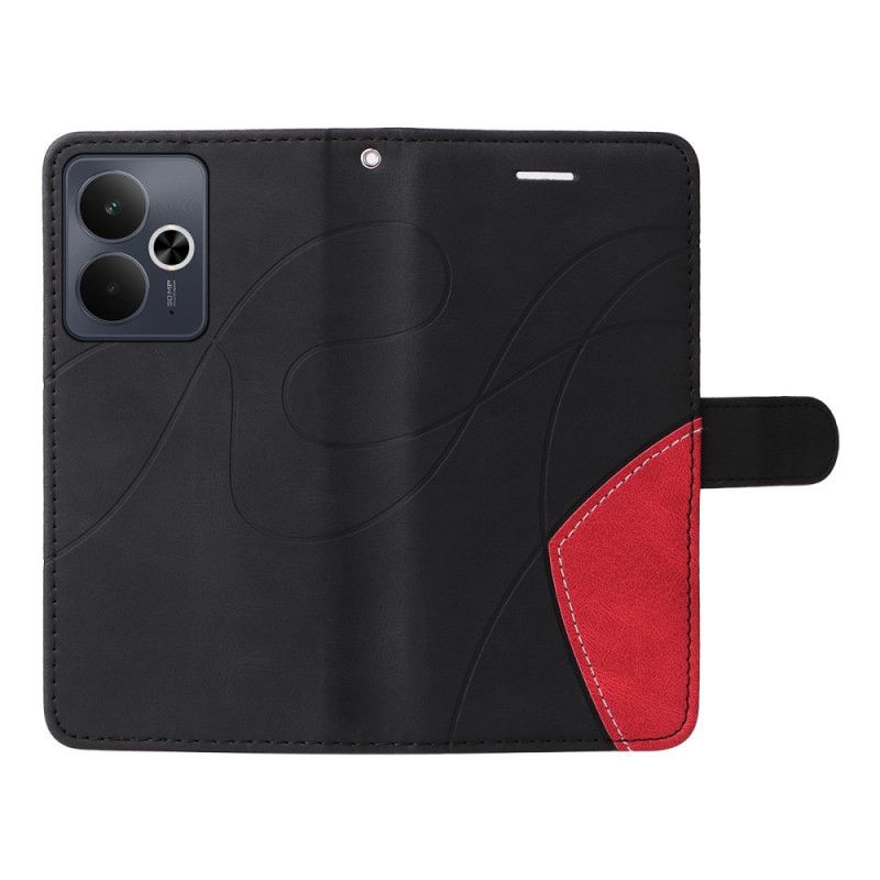 Flip Cover Realme 14 5g Tofarvet Bølget