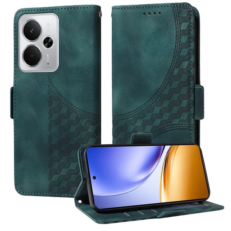 Flip Cover Til Realme 14 5g Diamantmønster