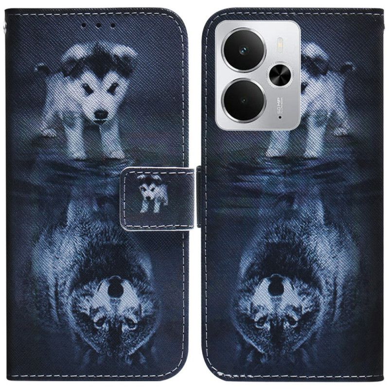 Flip Cover Til Realme 14 5g Hvalpedrøm