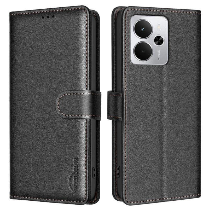 Læder Cover Realme 14 5g Telefon Etui Binfen Rfid-blokerende Farve