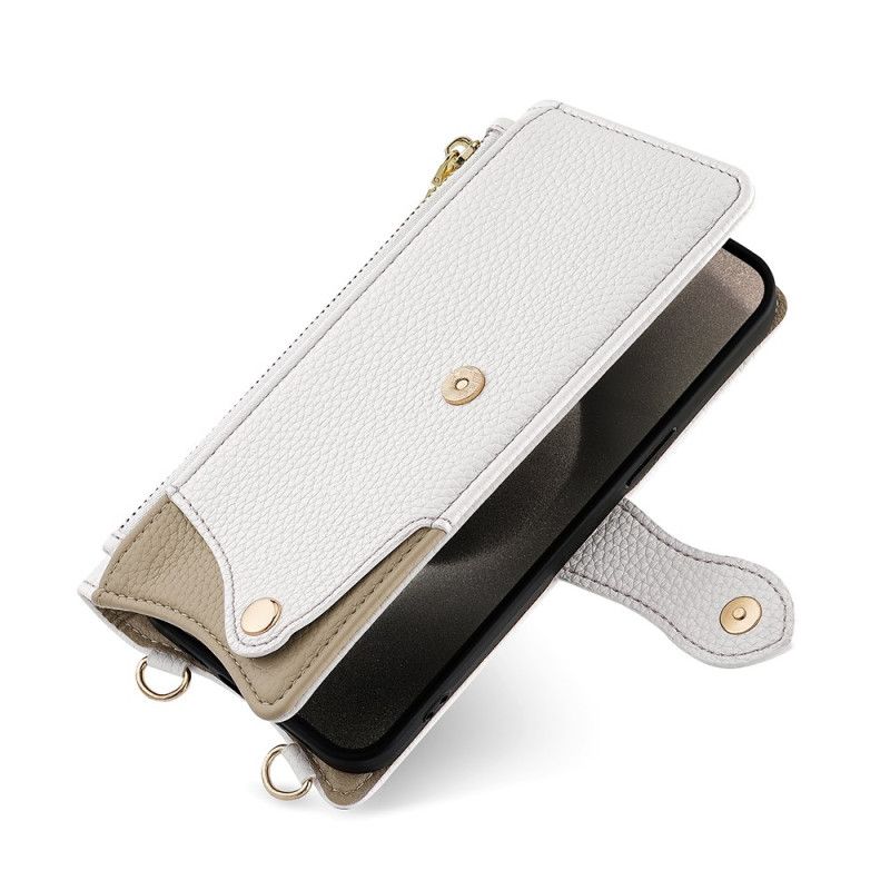 Læder Cover Realme 14 5g Telefon Etui Pungdesign Med Kæde