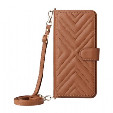 Læder Cover Realme 14 5g Telefon Etui Rem Og Skulderrem