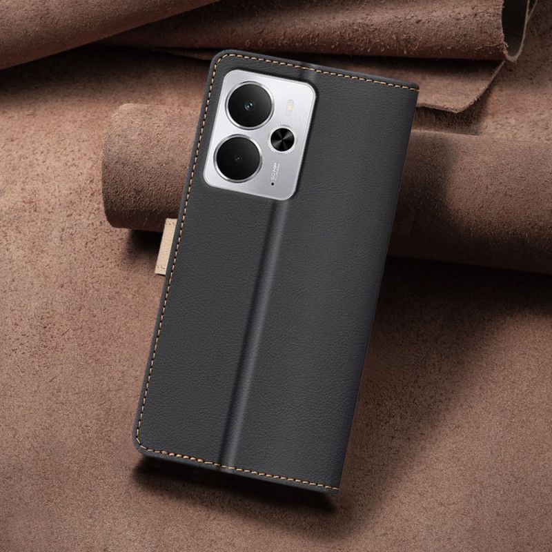 Læder Cover Realme 14 5g Tofarvet Binfen Farve