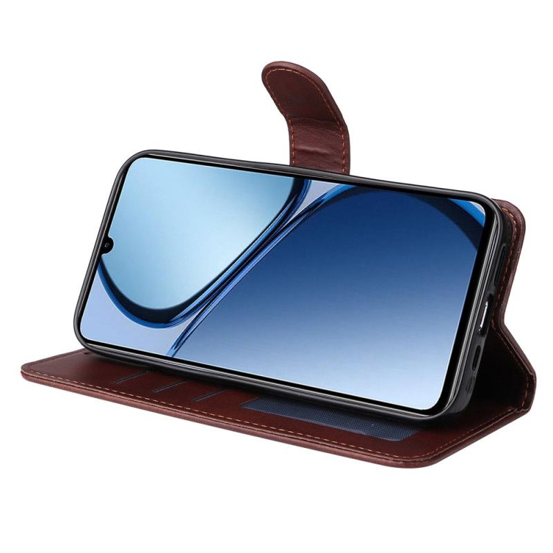 Flip Cover Realme Note 60x Almindelig Lædereffekt