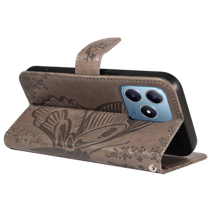 Flip Cover Til Realme Note 60x Grafisk Sommerfugl