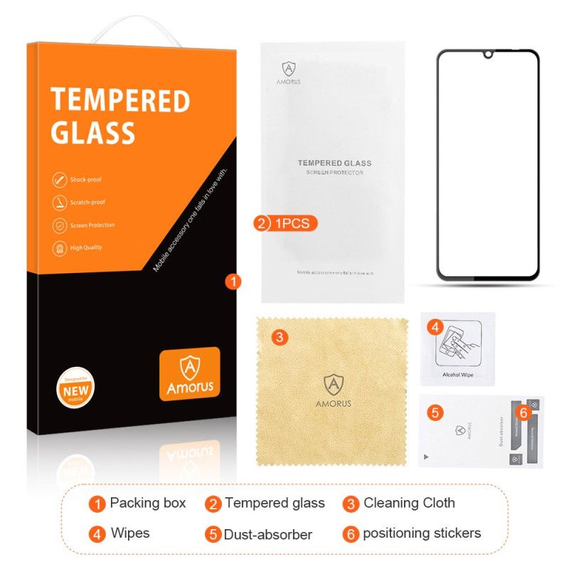 Fulddækkende Hærdet Glasskærmbeskytter Til Realme Note 60x / C63 / C61 Amorus