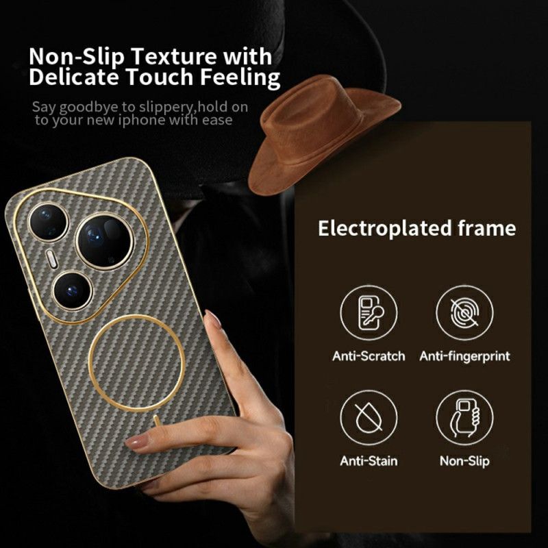 Cover Huawei Pura 80 Ultra Carbon Fiber Tekstur