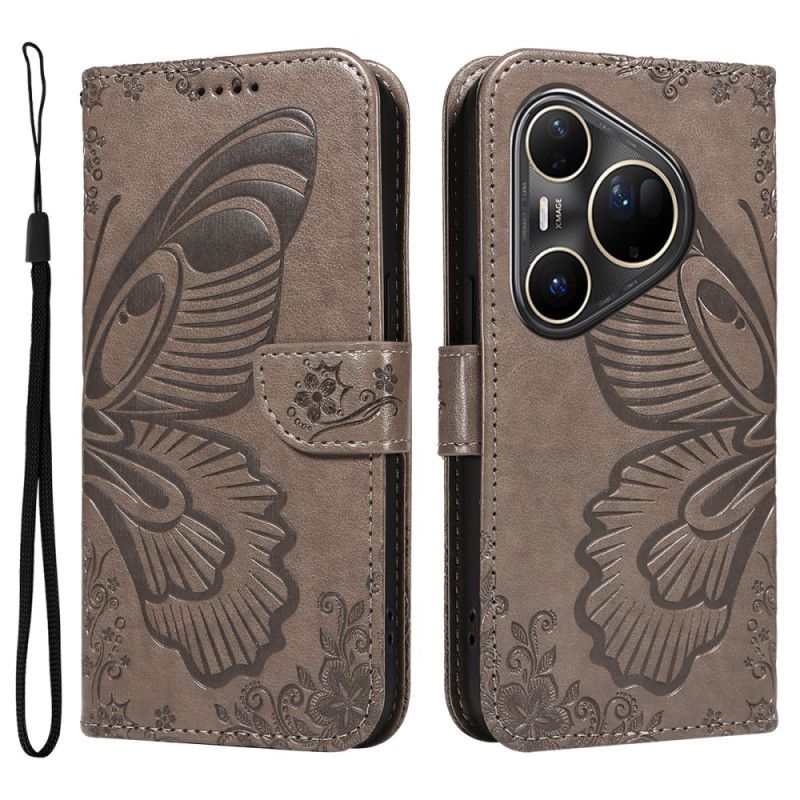 Flip Cover Huawei Pura 80 Ultra Grafisk Sommerfugl