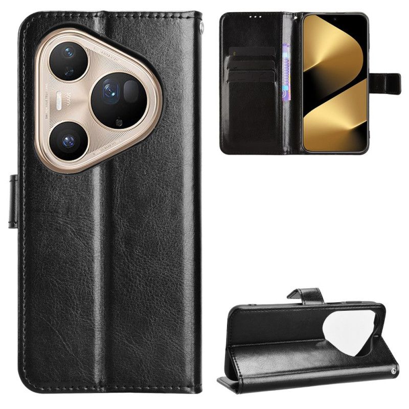 Flip Cover Huawei Pura 80 Ultra Prangende Kunstlæder