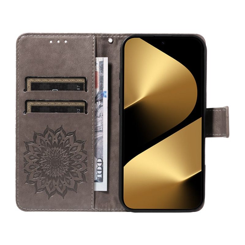 Flip Cover Huawei Pura 80 Ultra Solsikkemønster
