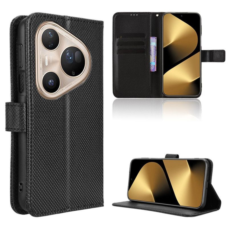 Flip Cover Til Huawei Pura 80 Ultra Diamanttekstur