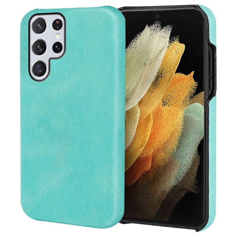 Cover Samsung Galaxy S22 Ultra 5G Slim Business Imiteret Læder