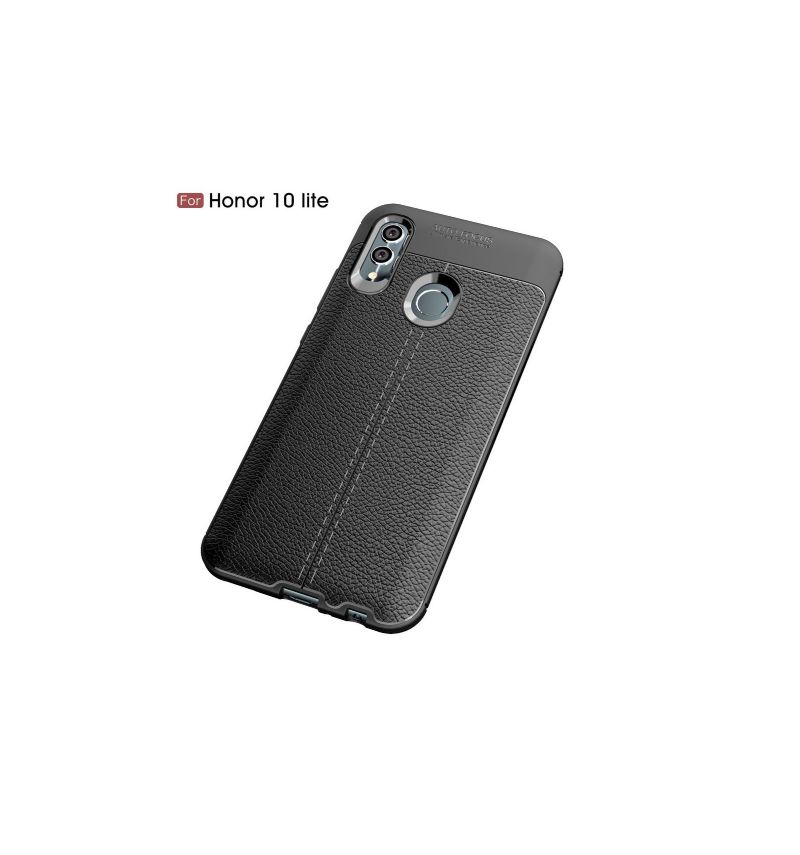 Cover Honor 10 Lite Tekstureret Læderstil