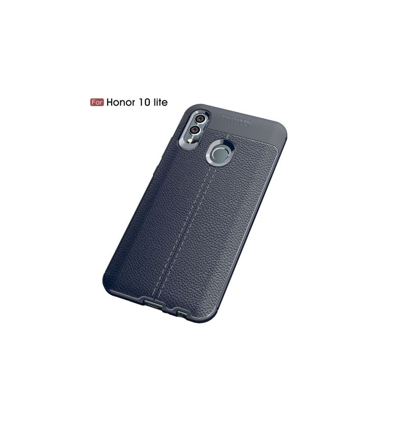 Cover Honor 10 Lite Tekstureret Læderstil