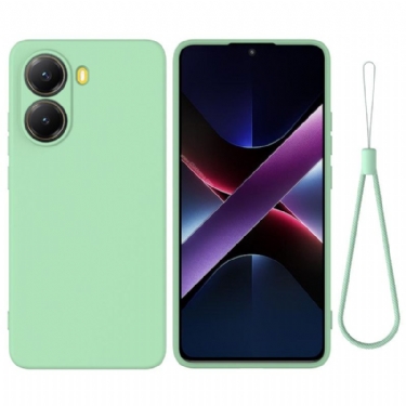 Cover Poco X7 Pro 5g Flydende Silikone Med Rem
