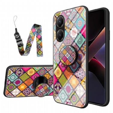 Cover Poco X7 Pro 5g Patchwork-stativ Og Rem