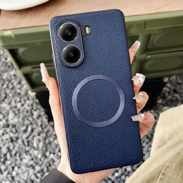 Cover Poco X7 Pro 5g Telefon Etui Magsafe-kompatibel Med Tekstureret Lædereffekt